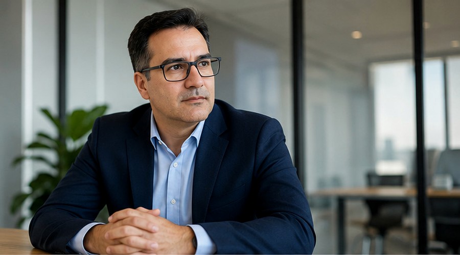 César Quijada in a professional analysis and reflection session